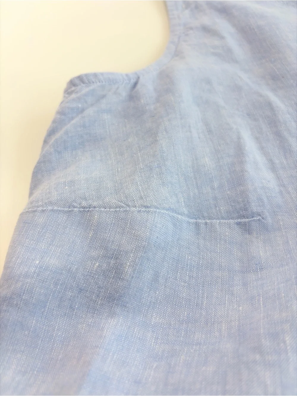 J. Jill Love Linen Cornflower Blue sleeveless v-neck 100% linen dress Size 1X - Picture 14 of 16